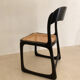 Set of 4 Baumann sled chairs with caning.