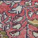 Vintage persian runner rug traditional long handmade red floral carpet 77x265cm