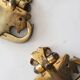 Large antique piano handles, old bronze, hardware.