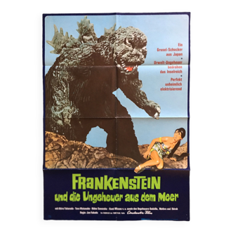 Godzilla contre la mer Monster_original poster_1969 allemande