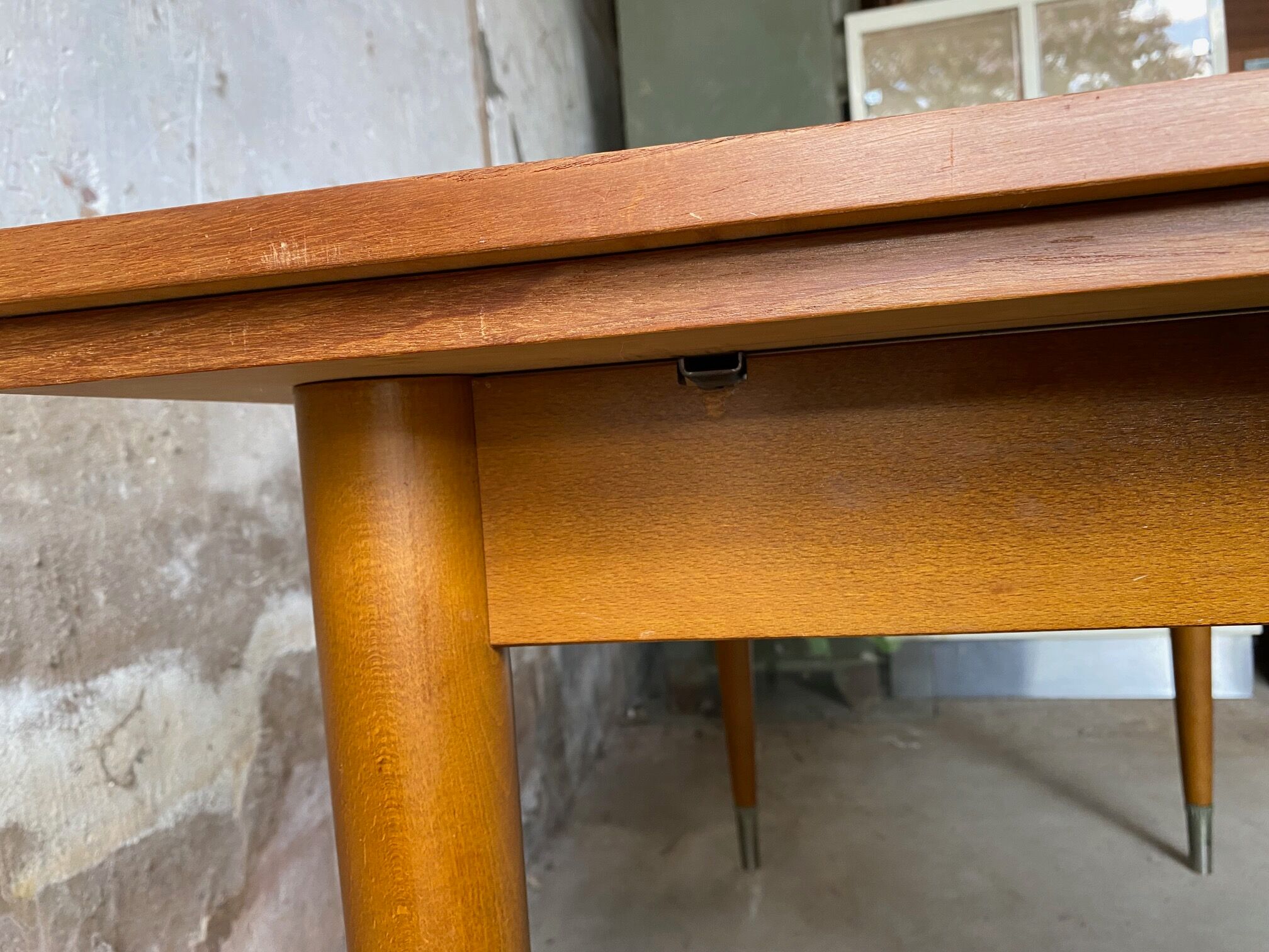 Scandinavian extendable table in teak 1950s