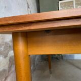 Scandinavian extendable table in teak 1950s