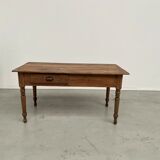Pine farmhouse work table, from the 50s completely restored