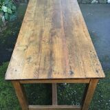 Farmhouse table with 2 solid oak benches