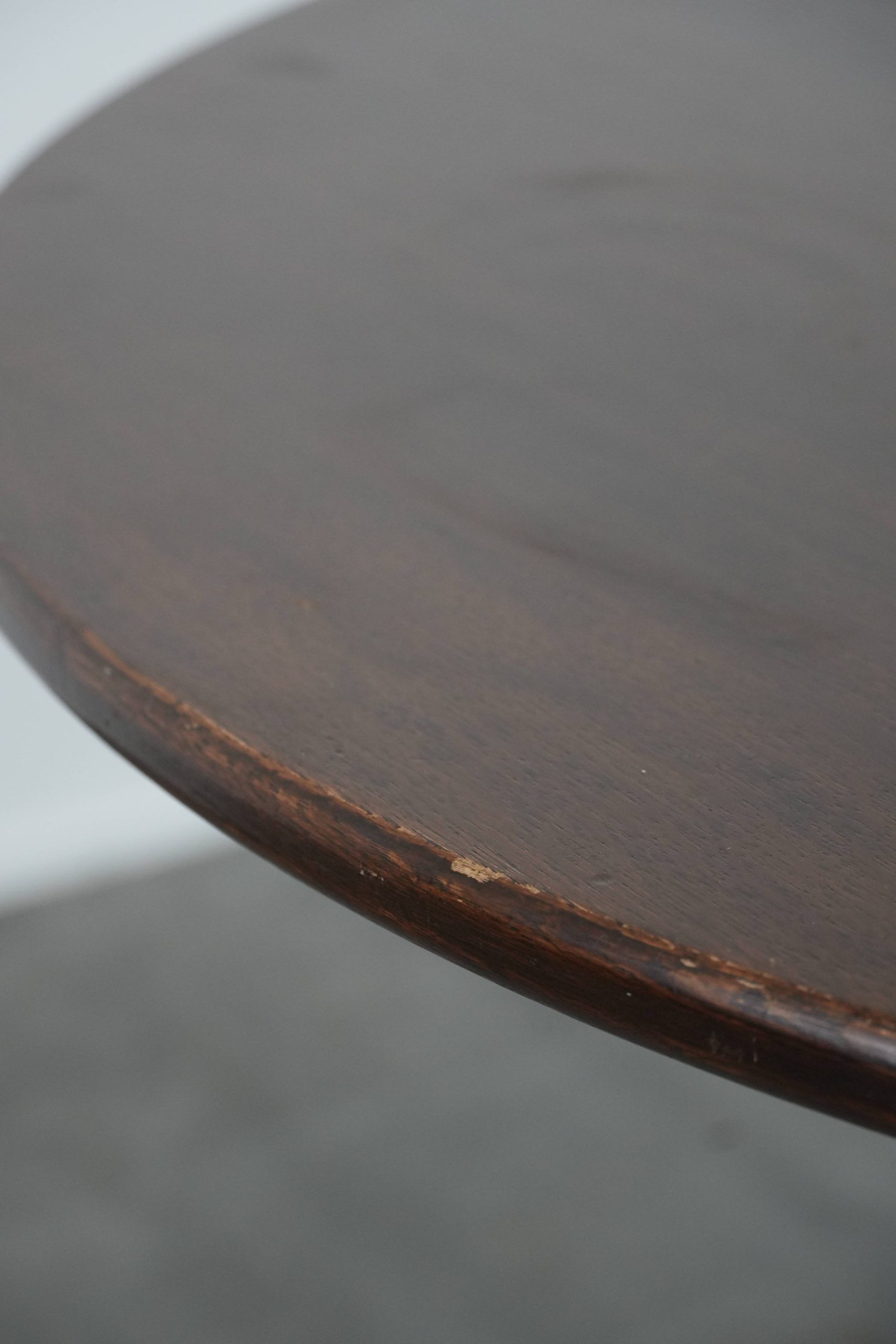 Dutch dining table/folding table from the 20th century 105cm diameter