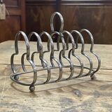 English toast door in silver metal