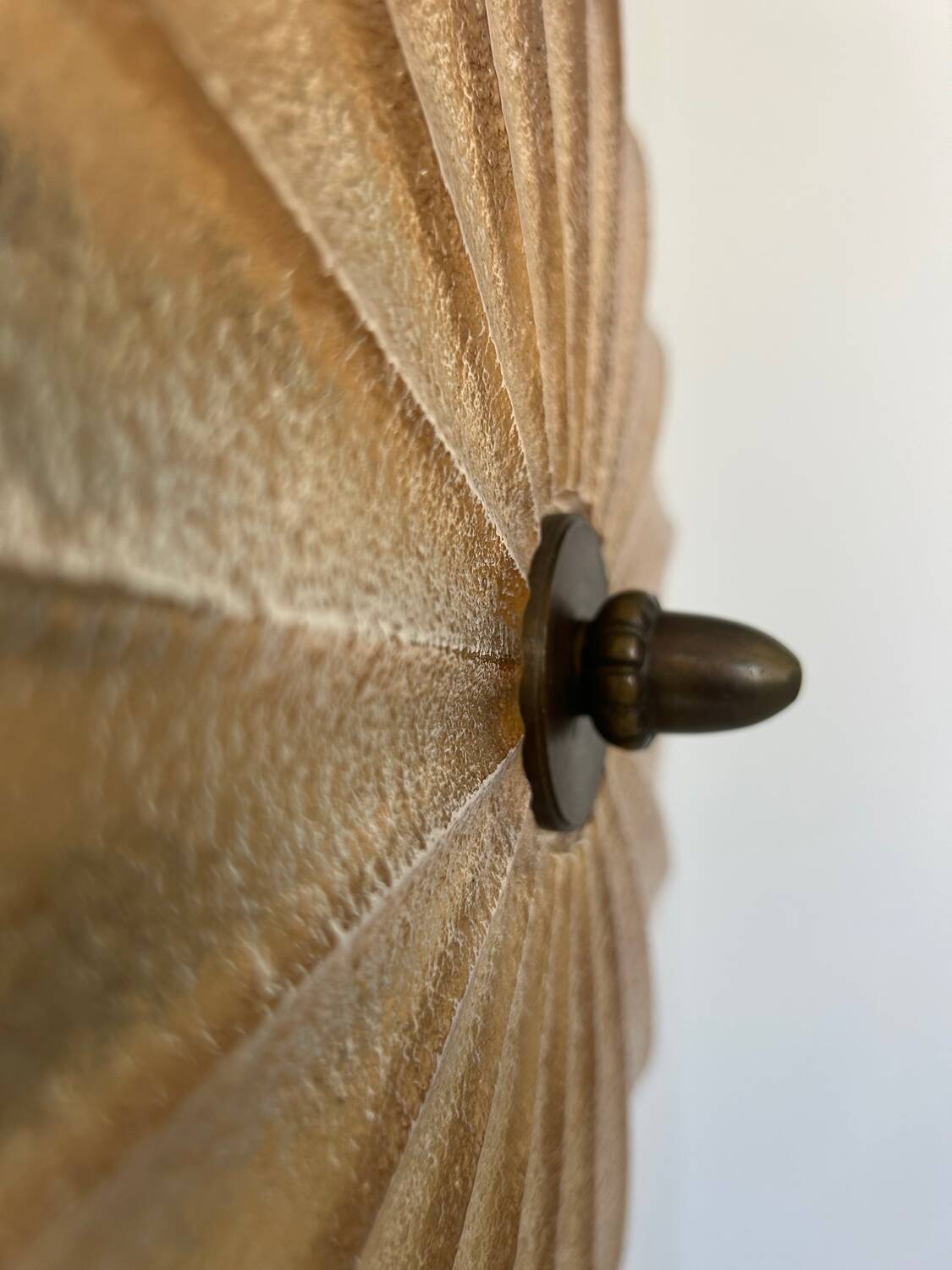 Vintage XL wall lamp, Murano and brass, Italy 1970