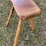 Brutalist Rustic Mountain Style Tripod Stool