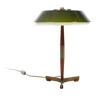 Lampe de table "Senior" en teck/laiton de Jo Hammerborg 1960