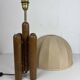 Midcentury organic sculptural architectural mushroom table lamp by Temde