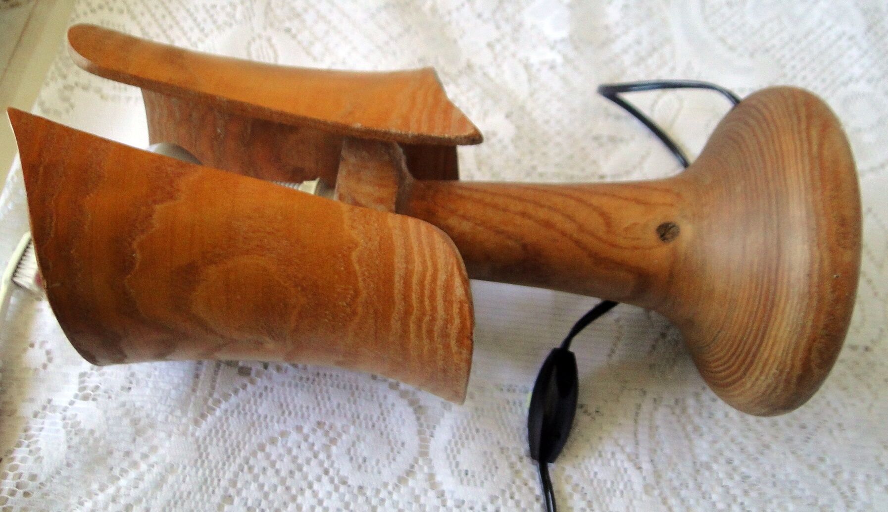 Wooden table lamp mass size including design lampshade 70/80