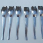 6 cuillères à glaces inox France