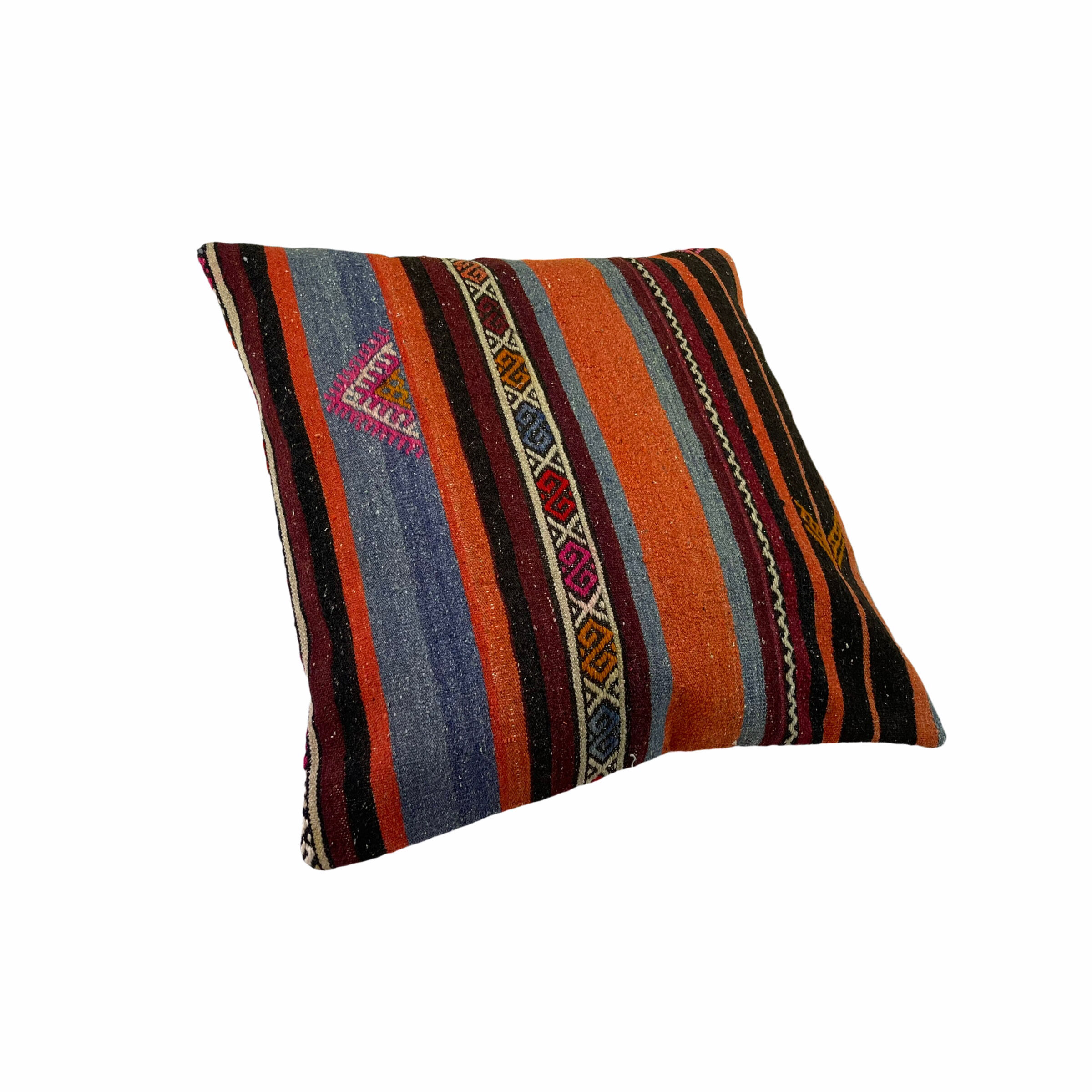 Vintage Turkish Kilim Cushion Cover , 60 x 60 cm