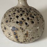 Vintage pyrite stoneware ceramic vase design from the 60s