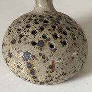 Vase céramique grès pyrité vintage design années 60