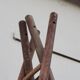 Double ladder for market gardening, fruit harvest, old wooden picking - 3m65