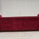 1970s, Danish 3-seater drop arm "Spanish" sofa, red furniture velour.