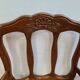 Louis XV oak-style mulched armchairs