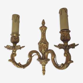 Wall lamp style Louis XV in bronze