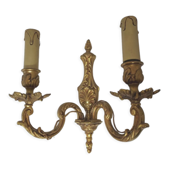 Wall lamp style Louis XV in bronze