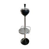 Ashtray on foot, chrome metal, vintage.