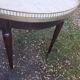 Bouillotte coffee table with antique marble top, Louis XVI style