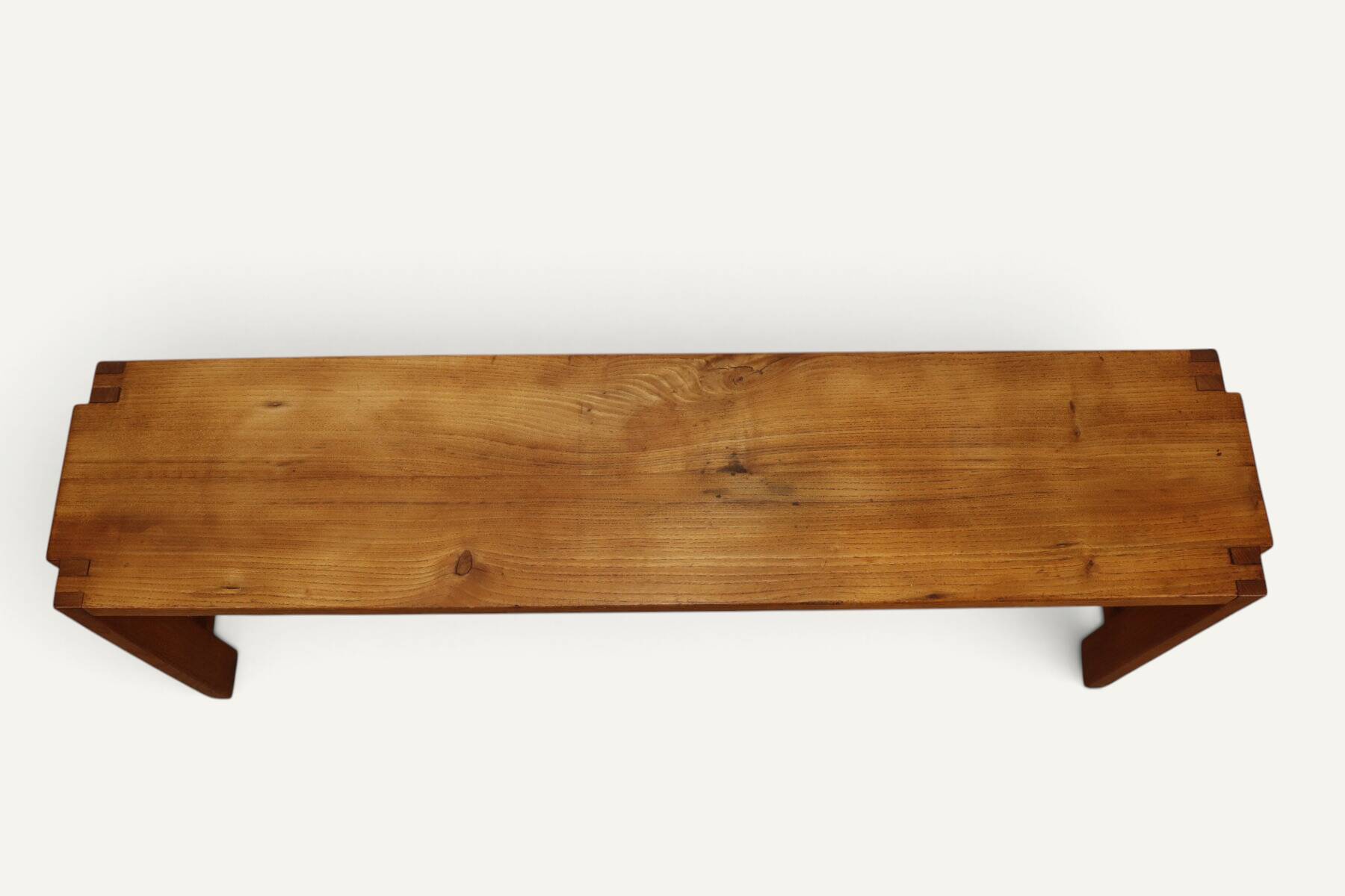 S09 bench in solid oak by Pierre Chapo – 1970s
