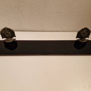 ensemble de salle de bains miroir rond et etagere