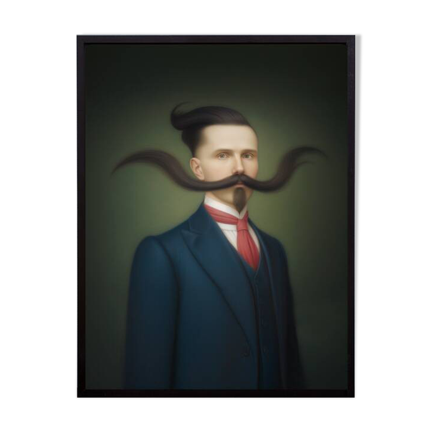 Old portrait - “Les moustachu-es” series