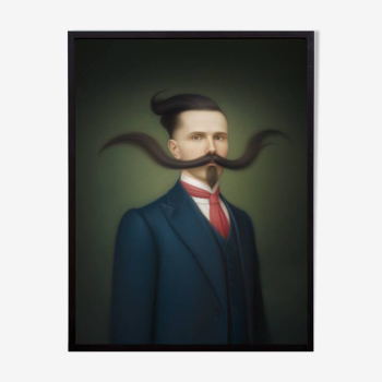 Old portrait - “Les moustachu-es” series