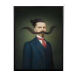 Old portrait - “Les moustachu-es” series