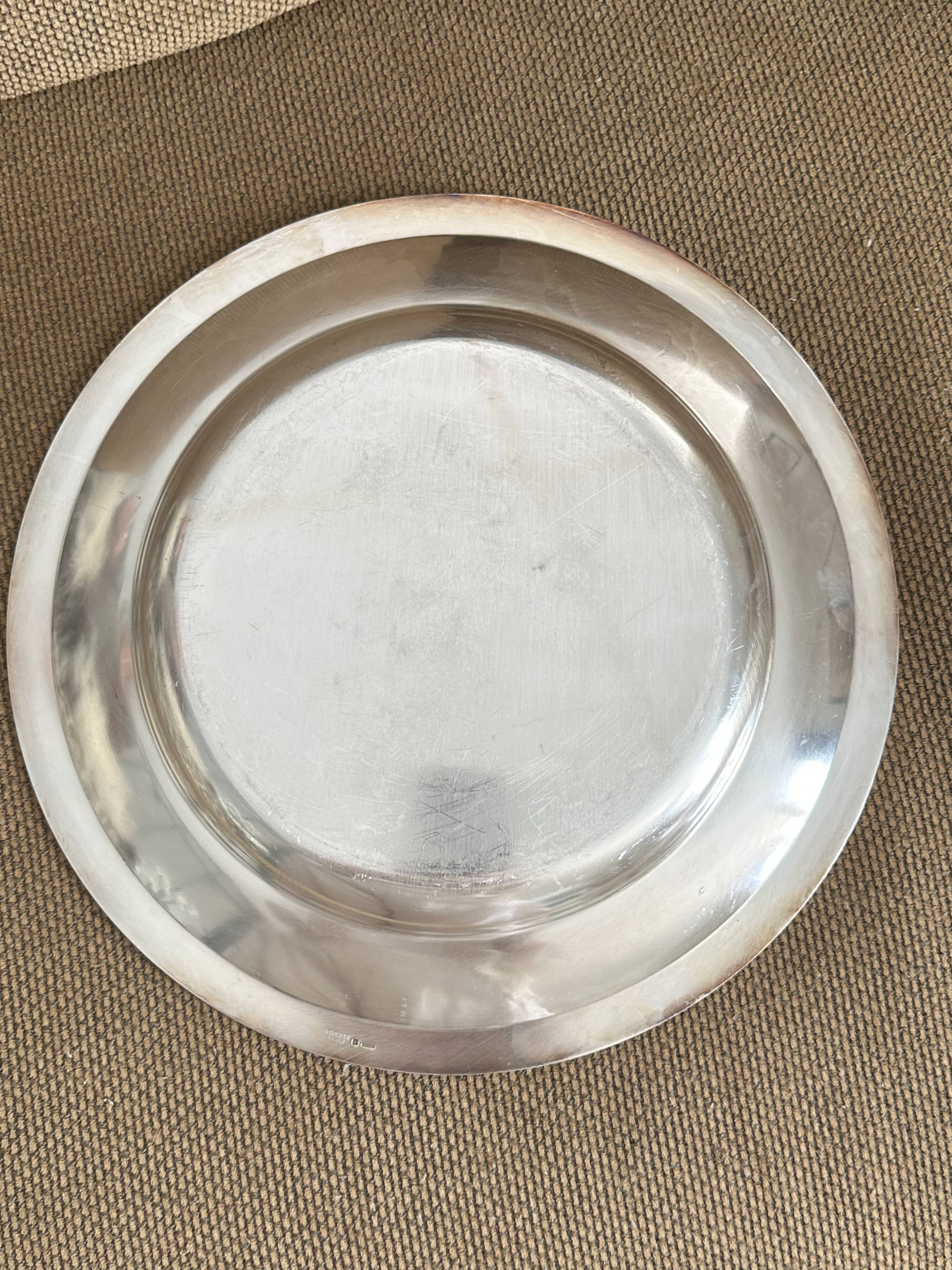 Christofle round hollow dish