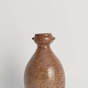 Japanese Shigaraki Inspired Handmade Stoneware Vase with Barnacle-Like Texture