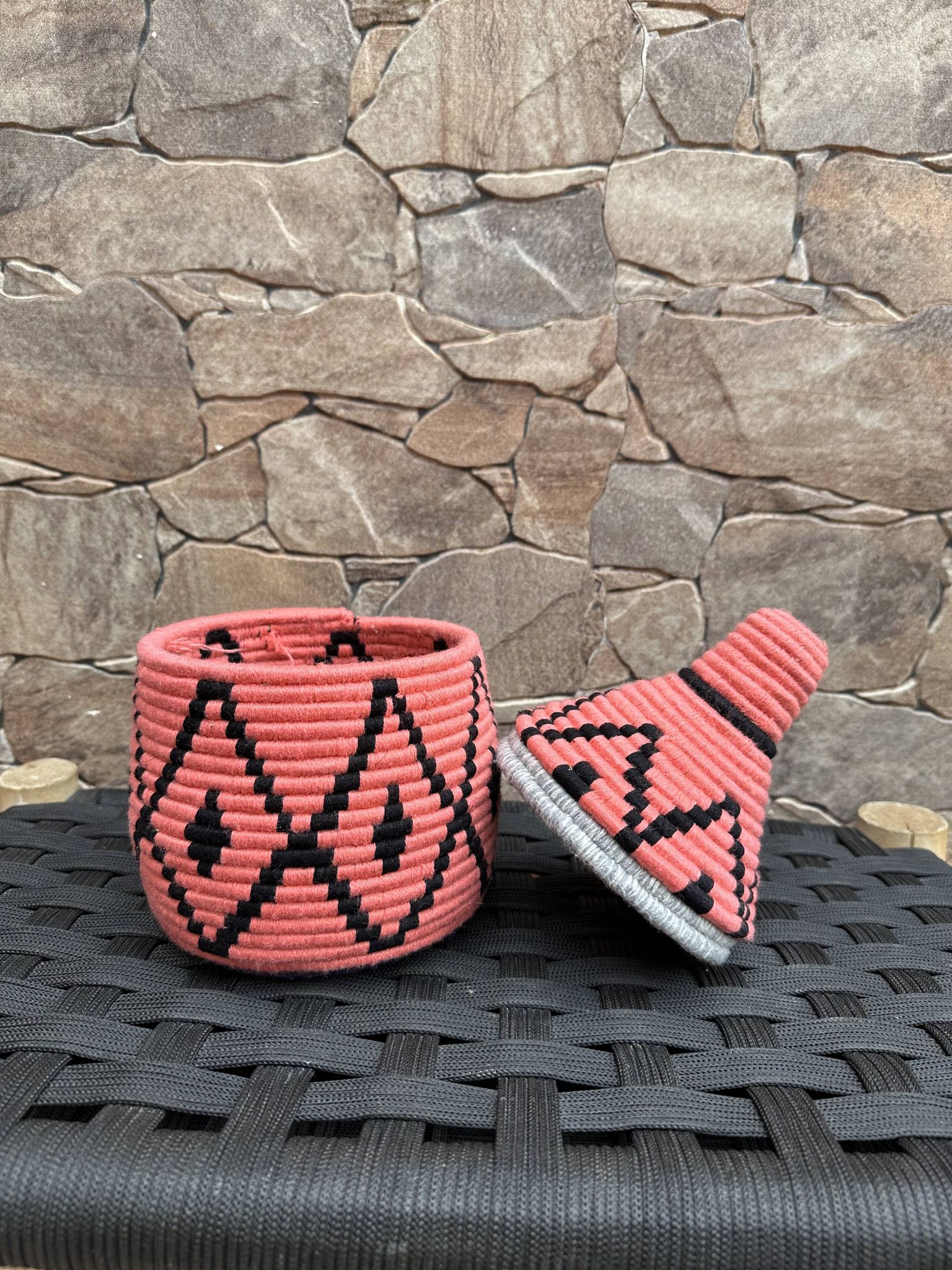 handmade, Moroccan basket, African basket, woven bowl, wall basket.