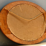 Oval art deco mirror