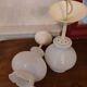 Duo suspension opaline blanche