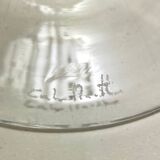 Set of Six Octagonal Hand Blown Murano Glass Flutes by Carlo Moretti, Italy