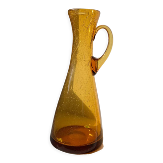 Vase en verre souffle vintage