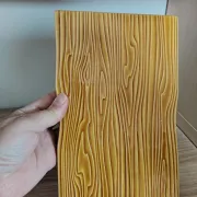 Beautiful vintage plate "faux bois" verceram 4565 from the 60s/70s.