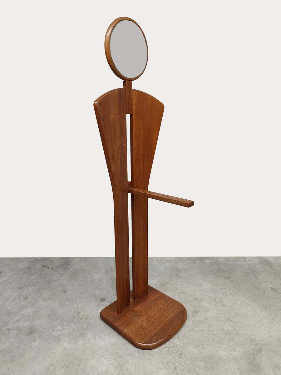 Vintage rare Danish design figural valet stand dressboy by Aksel Kjersgaard