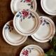 Set of 6 vintage dessert plates Model Nice by Moulin des Loups