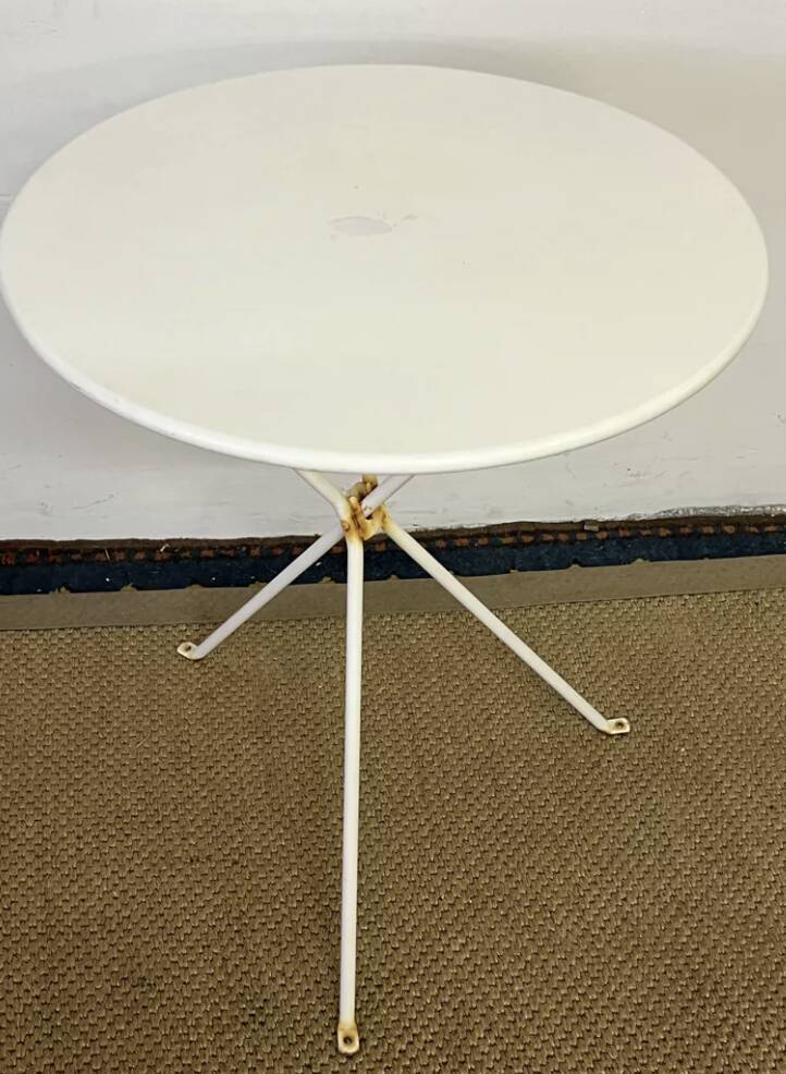 Vintage metal bistro table