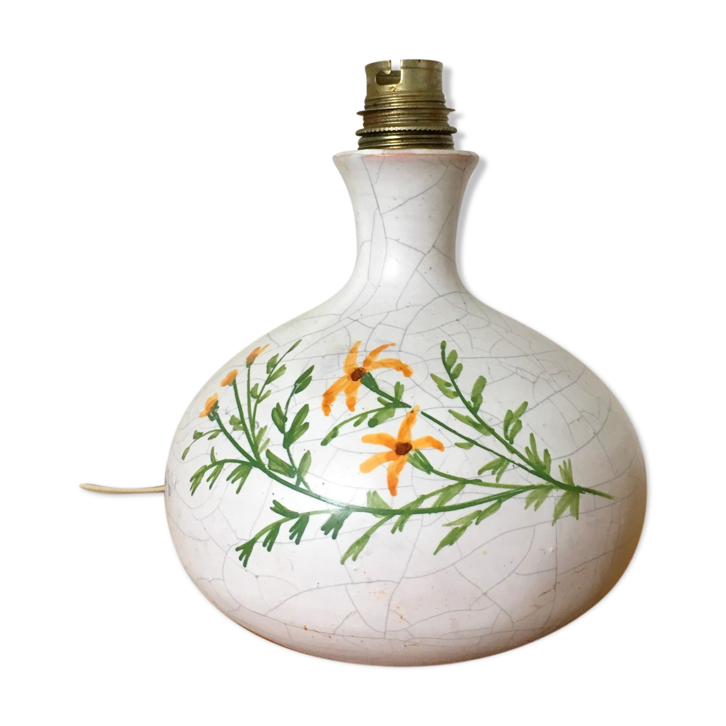 1960s vintage Vallauris ceramic lamp