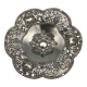 Silver-plated metal pocket emptier with openwork outline decoration