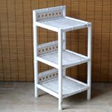 White rattan side table from the 1950s