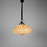 Mid-century glass pendant, 1970's