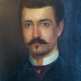 Portrait d'homme second empire XIXème