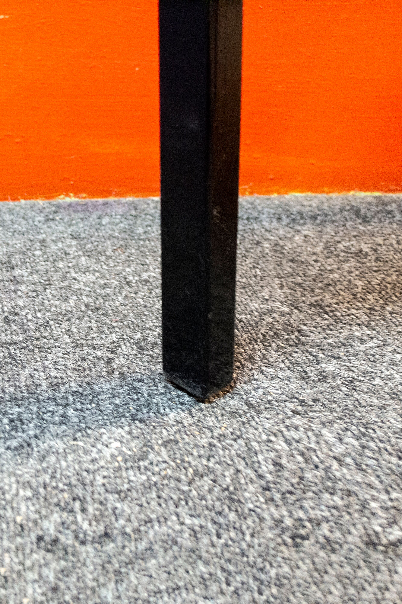 Pair of chairs in black lacquered wood Italy 70s