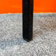 Pair of chairs in black lacquered wood Italy 70s