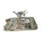 Silver metal asparagus service